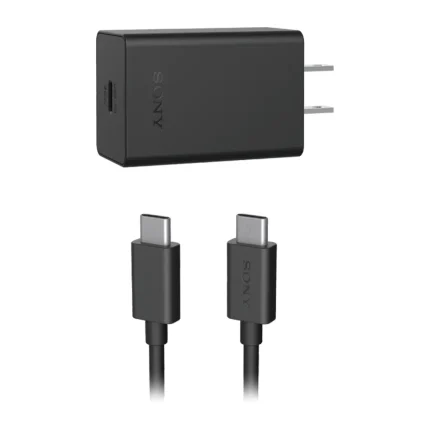 Sony 30W Fast Charge Adapter with Dual Type-C Cable